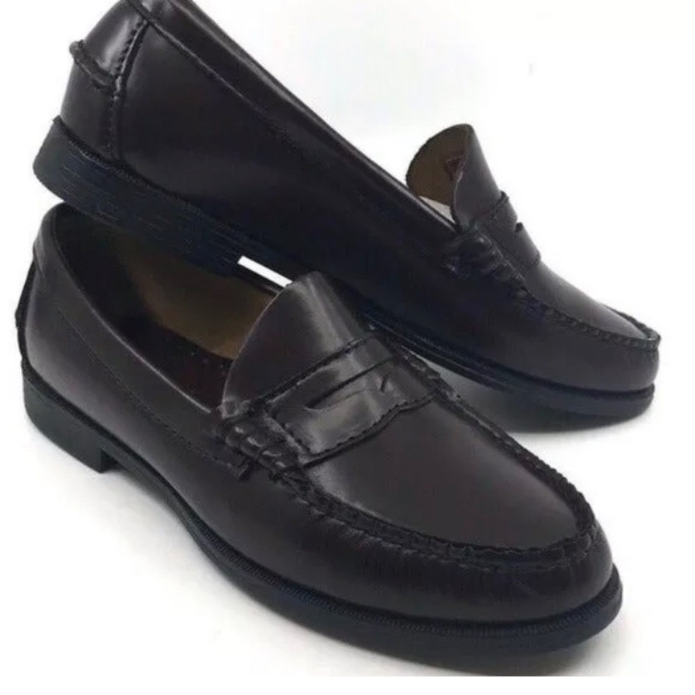 Sebago Plaza II Black Handcrafted Genuine Leather Penny Loafers